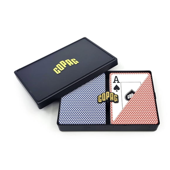 Juego de cartas Copag Export Design, tamaño póker 100% plástico