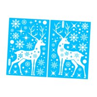 Bothyi - 2 Pegatinas Navideñas Para Ventanas, De Pvc, Adhesivas Estáticas, Para El Hogar, Vacaciones, Interiores