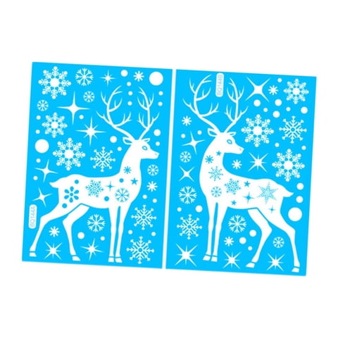 Bothyi - 2 Pegatinas Navideñas Para Ventanas, De Pvc, Adhesivas Estáticas, Para El Hogar, Vacaciones, Interiores