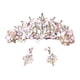 thumbnail image 3 of Tiara And Crown Elegant Jeweled Costume Diademas Para Fiesta De Cumpleaños Prom Style A Y Aretes, 3 of 5