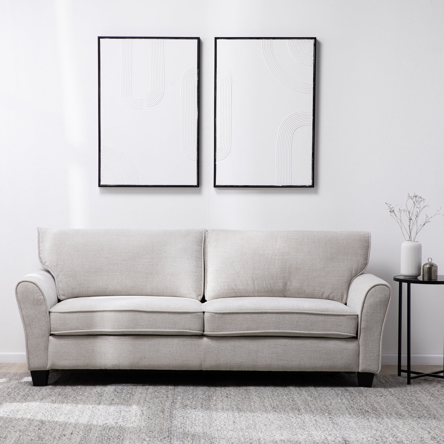 Daniels - Sofá 3 Cuerpos Moderno Elegante New Charlotte Km2500s