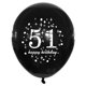 thumbnail image 3 of Globo SHUNTAI 30 cm 51.º Cumpleaños Oro y Negro, 3 of 7
