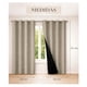 thumbnail image 3 of Set X2 Cortinas 100% Blackout Termica Black Medida 241x132cm Beige, 3 of 3