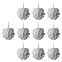 Bothyi - 10X Navidad Árbol Colgante Decoración 3,15 Pulgadas Para Año Nuevo Compromiso Pétalo