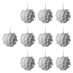 Bothyi - 10X Navidad Árbol Colgante Decoración 3,15 Pulgadas Para Año Nuevo Compromiso Pétalo