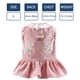 thumbnail image 4 of Vestido con arnés para perro con anilla en D, parche de conejo, encaje, princesa, falda para cachorro, otoño e invierno, pana gruesa, ropa para mascotas, vestidos para perros pequeños, atuendo para ni, 4 of 8