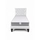 thumbnail image 1 of Cama de Plaza y Media Blanco Invierno Felpa + Colchon Semi ortopedico 1.5, 1 of 2