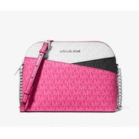 Cartera Michael Kors Jet Set Travel Medium Signature Logo Color Block Dome Crossbody Bag Dragonfruit Multi