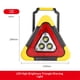 thumbnail image 1 of Señal de parada de advertencia de triángulo led rojo, Triángulo de advertencia de dioche de luz de seguridad de emergencia de avería de coche multifunción, Señal de advertencia de triángulo, 1 of 3