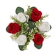 thumbnail image 3 of Centros De Mesa De Anillo De Vela Floral Artificial Para Cena, Fiesta, Día De Acción De Gracias, Rojo, 3 of 5