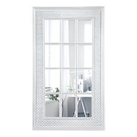 Genérico - Espejo Decorativo Marco Blanco Rectangular Ventana Jhn