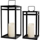 thumbnail image 1 of Faroles Hpc Decor Metal Negro Set 2 Velas Led Timer, 1 of 3