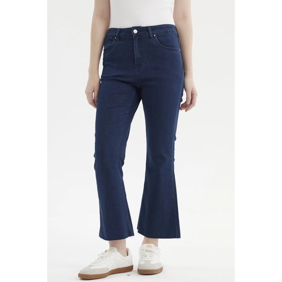 Jeans Mujer Flare Azul Oscuro - ll