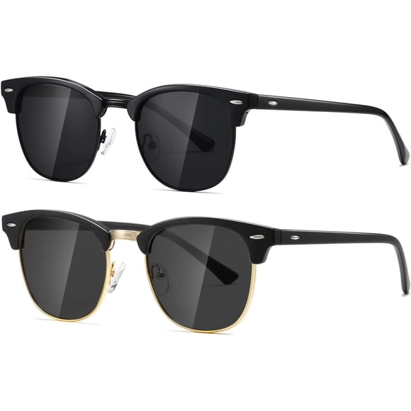 Gafas de sol AEVOGUE AE0 semirimless polarizadas, pack de 2