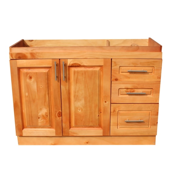 Mueble De Cocina Base De Lavaplatos Sin Fuenton 1200 Mm Estructura Aglomerado 18 Mm Frente De Madera, secador derecho