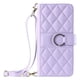 thumbnail image 1 of Funda tipo billetera FOXDOCK para iPhone 15 – Tapa abatible con correa para mujer, 1 of 5