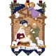 thumbnail image 2 of Kit navideño para colgar en la pared Bucilla Away in the Manger, 16 x 22 cm, 2 of 6
