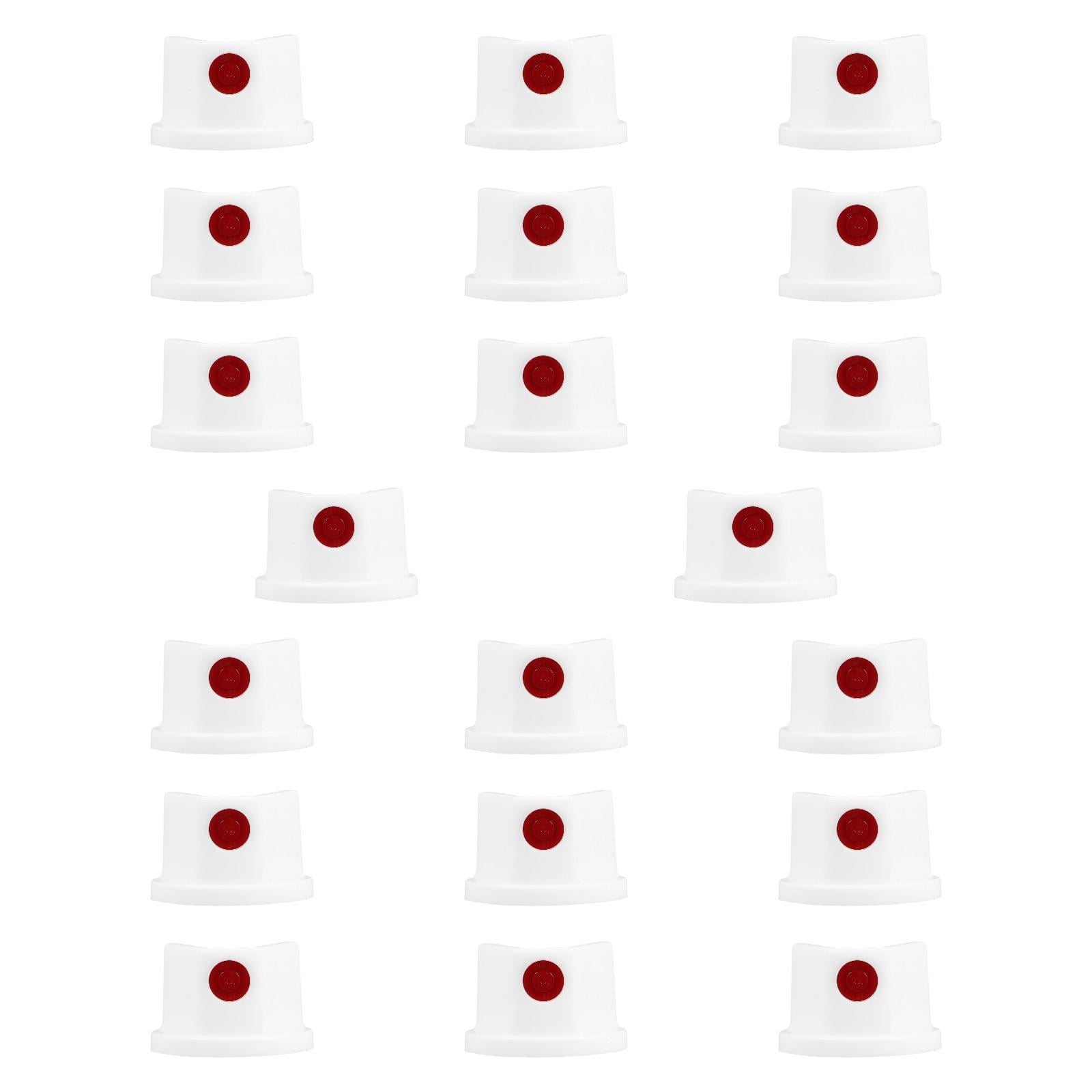 Magideal - 20 Piezas De Boquillas Para Tapas De Pulverización De Pintura En , Para Boquillas De Pulverización De Pintura Para Reparación De Automóviles. Blanco