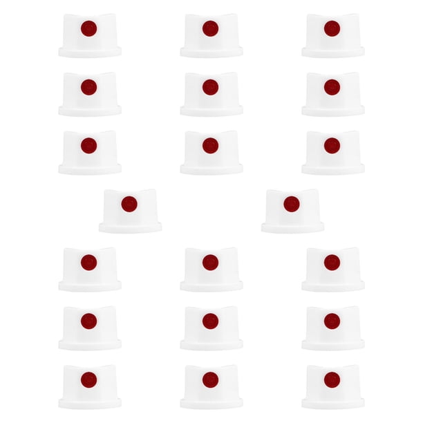 20 piezas de boquillas para tapas de pulverización de pintura en , para boquillas de pulverización de pintura para reparación de automóviles. Blanco