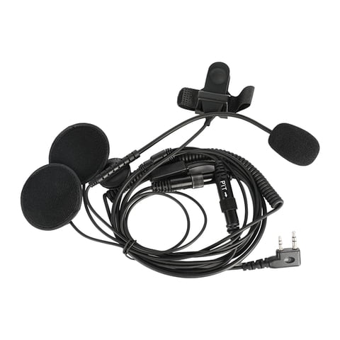 Magideal - Auriculares Con Tapa Para Motocicleta Con Pttmic Ciclismo Al Aire Libre Manos Libres Radio De Dos Vías Auricular Auricular Para Motocicl