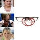 thumbnail image 5 of Gafas de lectura con soporte magnético para colgar en el cuello, gafas de lectura con imán unisex portátiles, montura telescópica con patas largas y marco para la cabeza., 5 of 5
