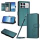 thumbnail image 1 of Funda Cartera Trébol para Xiaomi Poco F8 Pro con Ranuras Tarjetas y Carga Inalámbrica Verde oscuro, 1 of 6