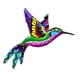 thumbnail image 2 of Colibrí Escultura Colorida Decoración De Pared Para Entrada Interior Exterior Jardín Rosa, 2 of 5