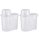 thumbnail image 1 of Recipientes herméticos para almacenar alimentos secos, dispensador de contenedores de almacenamiento de plástico libre de BPA con pico vertedor, taza medidora para cereales, harina y suministros para, 1 of 5