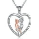thumbnail image 1 of Collar mamá hija corazón plata 925, 1 of 3