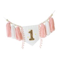 Magideal - Banner De Trona Para Primer Cumpleaños, Decoración De Pared, Accesorios De Cumpleaños Para Niña, Celebración Navideña, Fondo Fotográfico, Decoraciones Estilo A