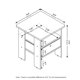 thumbnail image 2 of Mesa Auxiliar Furinno ANDREY con Estantes Abiertos y Caja de Tela – Nogal Oscuro, 2 of 7