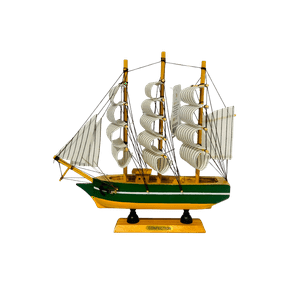 Decostilo - Adorno: Barco Velero De Madera 23Cm