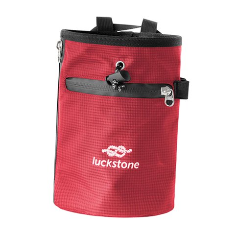 Magideal - Bolsa De Tiza Para Escalada En Roca, Cinturón Con Cierre De Cordón, Práctica Bolsa De Transporte De Tiza, Bolsa De Almacenamiento Para Deportes, Gimna Rojo