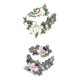 thumbnail image 5 of Hojas Verdes Botín De Flores Artificiales Para Bodas Blanco Púrpura Beige, 5 of 5