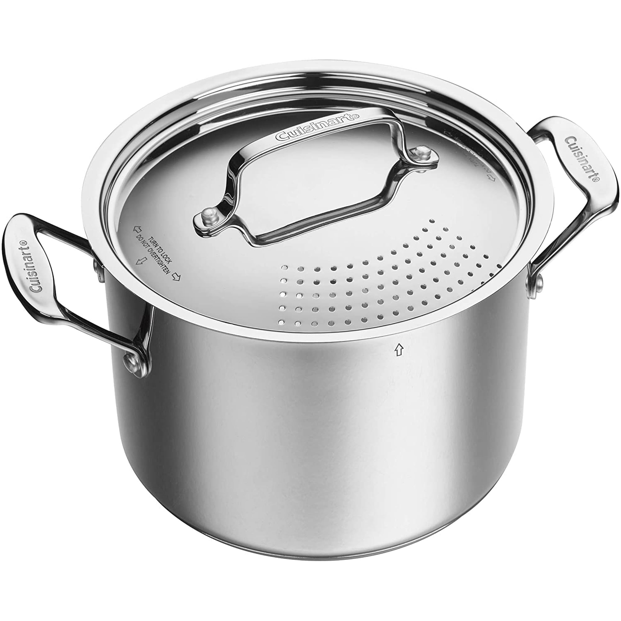 Olla Para Pasta Cuisinart 766s-22 De Acero Inoxidable, 6 Litros, Con Tapa Coladora