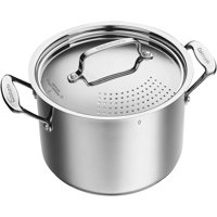 Olla Para Pasta Cuisinart 766S-22 De Acero Inoxidable, 6 Litros, Con Tapa Coladora