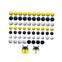 Magideal - 7X Perlas De Silicona Llavero Perlas Sueltas Surtido De Colores Y Formas Espaciador Decorativo Perlas Pulseras Para Mujeres Tobilleras Brazalete