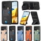 thumbnail image 5 of Funda Resistente para Xiaomi Poco M5 4G con Tarjetero y Soporte, Diseño Magnético Negro, 5 of 5