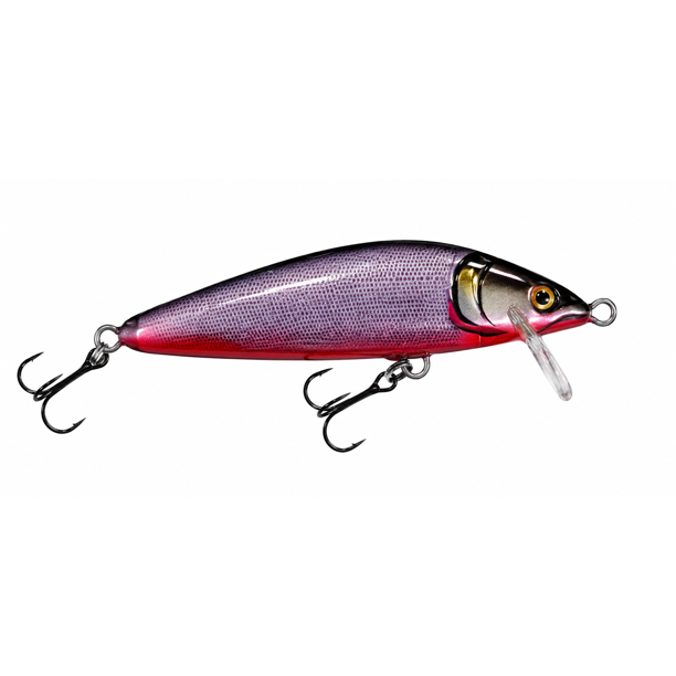 Senuelo Poseidon Minnow 8 g Orange Silver Pesca Deportiva 2 Anzuelos Triples