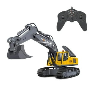 Maravillas Valdivia - Retroexcavadora Control Remoto 11 Canales 1 18 Amarilla