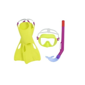Bestway - Kit Flapper Esnórquel Máscara/Aletas - Niños +3 Color Amarillo