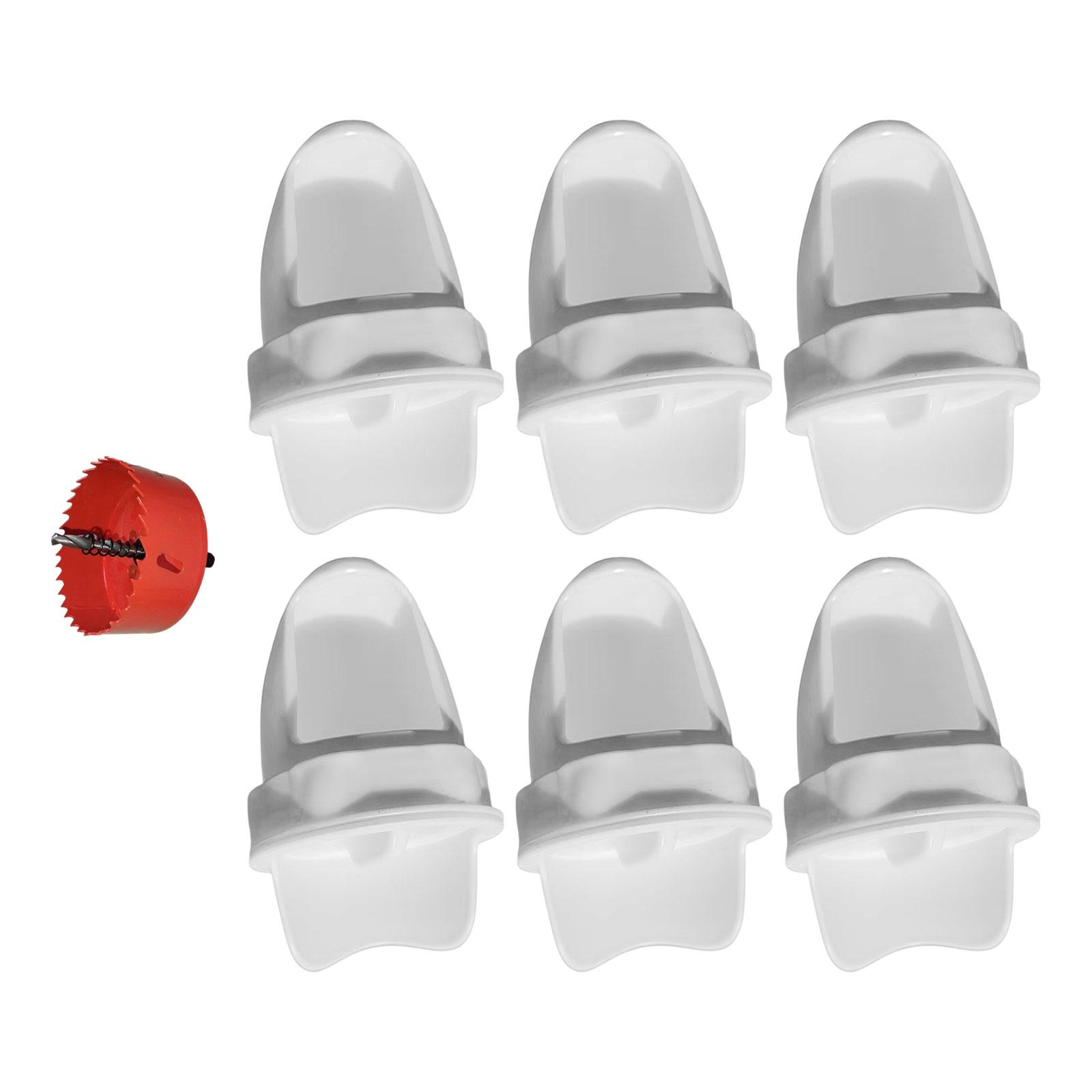 Magideal - Puerto De Aves De Corral De 6 Piezas Puerto De Aves De Corral Premium A Prueba De Meteorología Para Cubos De Bote De Basura