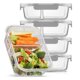 thumbnail image 1 of Juego de 5 envases de vidrio JoyJolt con 2 compartimentos, 1 of 9