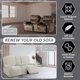thumbnail image 4 of Funda para loveseat ULTICOR de jacquard, 8 piezas, reclinable, color marfil, 4 of 7