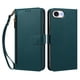 thumbnail image 1 of Funda Tipo Billetera para iphone17E/16E/SE4 con Soporte y Bolsillo con Cierre Verde, 1 of 1