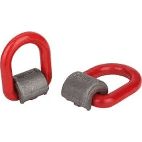 Genérico - Cancamo Soldable D-Ring Gr80 2.000Kg (1 Unidad) Rojo