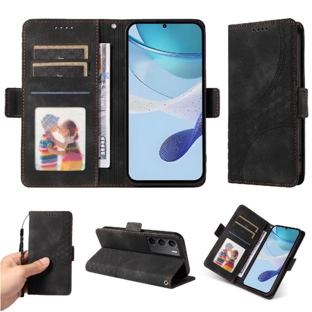 Carcasa FOXDOCK Realme C75 4G de cuero PU, diseño acolchado clásico, protección contra caídas y rayones