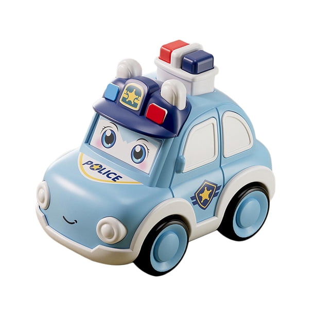 Press And Go Cars Coche de Juguete para Bebé, Bonito, Creativo, Regalos de Cumpleaños, Vehículos, Juguetes Educativos para Edades Tempranas para Niños coche de policía