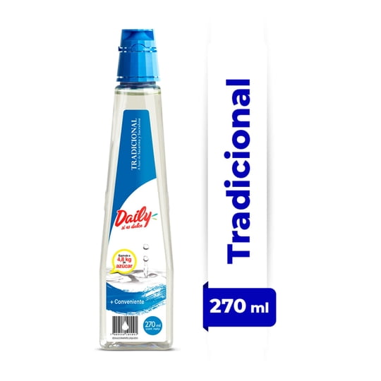 Endulzante Líquido Sacarina Botella 270 ml Daily