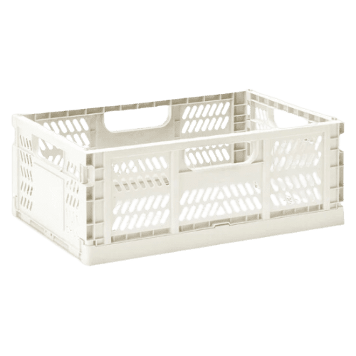3sprouts - 3 Sprouts Caja Plegable Moderna Grande Crema